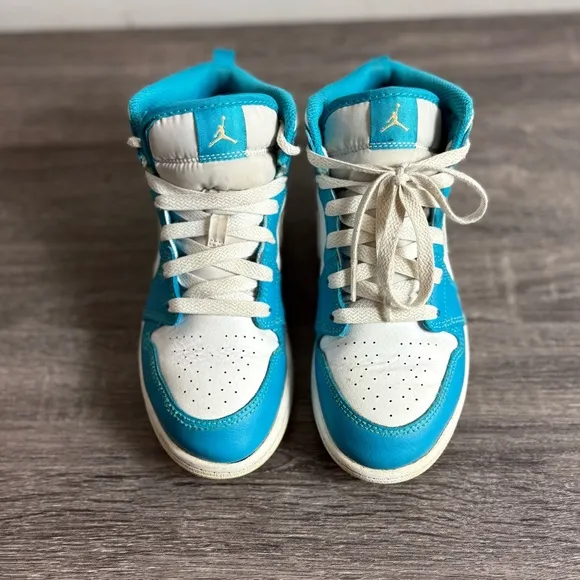 Jordan 1 White/Teal Sneakers 2.5Y