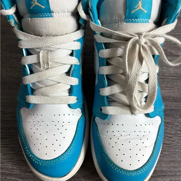 Jordan 1 White/Teal Sneakers 2.5Y
