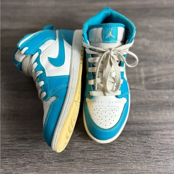 Jordan 1 White/Teal Sneakers 2.5Y