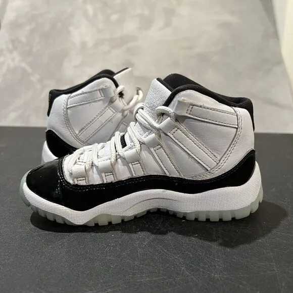 Jordan 11 Retro DMP Gratitude 2023 Youth 11c White Black 378039-170 Basketball