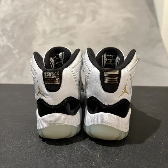 Jordan 11 Retro DMP Gratitude 2023 Youth 11c White Black 378039-170 Basketball