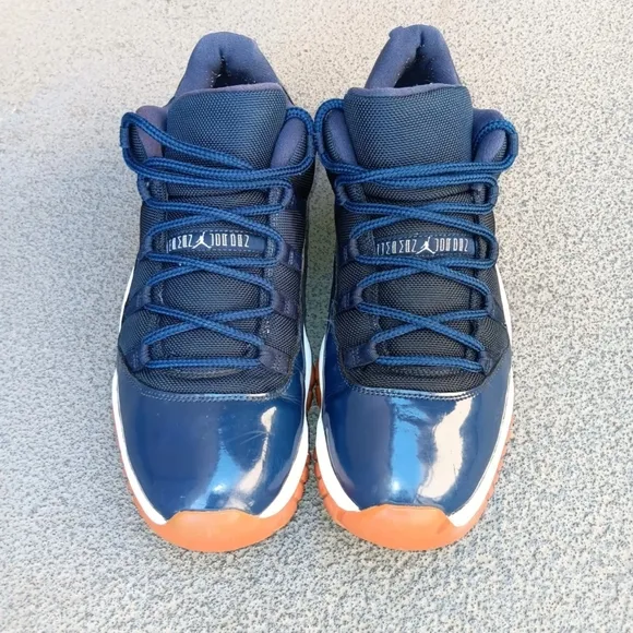 🔥Jordan 11 Retro Low Navy Gum Shoes💎Sneakers Near Mint💯Condition Men Sz 14🔥