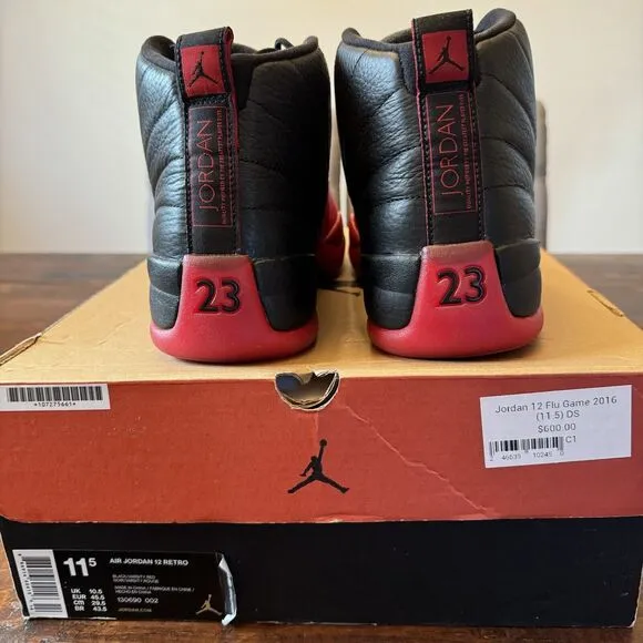 Jordan 12 Retro Flu Game Shoes
