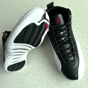 Jordan 12 Retro Playoffs  Men’s Black/White Athletic Shoes Sneakers Pre-owned