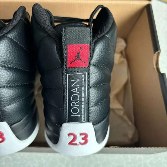 Jordan 12 Retro Playoffs  Men’s Black/White Athletic Shoes Sneakers Pre-owned
