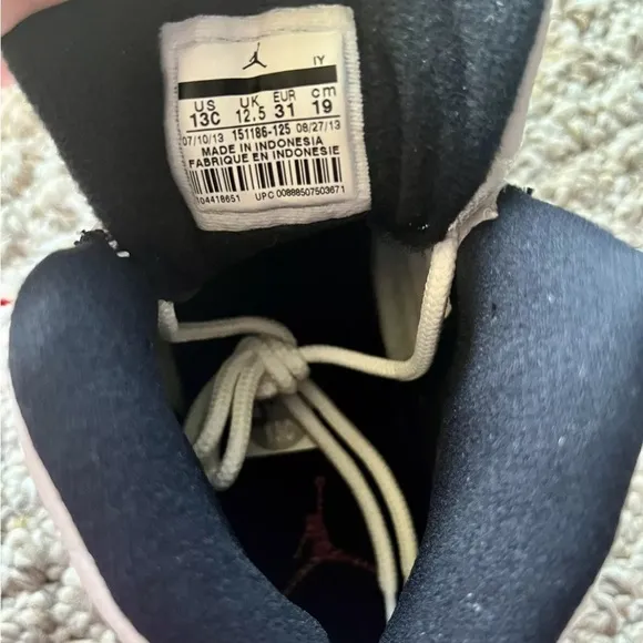 Jordan 12 Retro (PS) Black Taxi Varsity