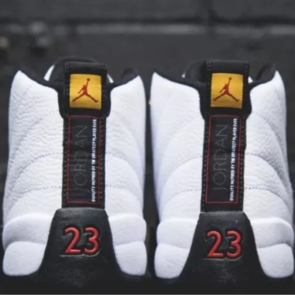 Jordan 12 Retro (PS) Black Taxi Varsity