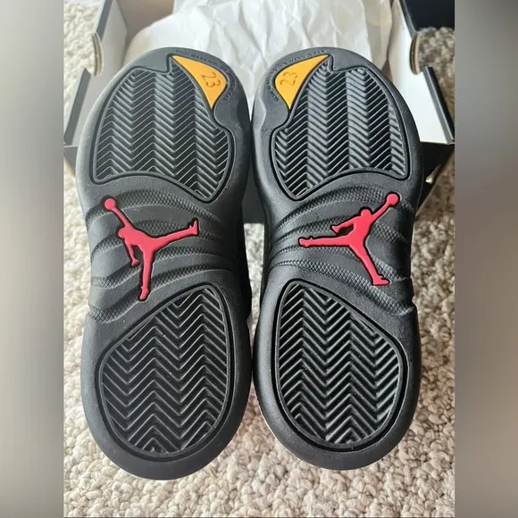 Jordan 12 Retro (PS) Black Taxi Varsity