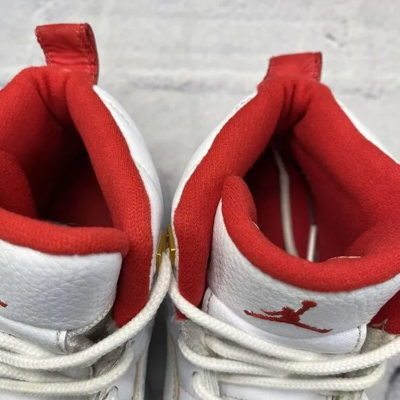Jordan 12 XII Retro FIBA White University Red 151186-107‎ Youth Size 1Y Sneakers