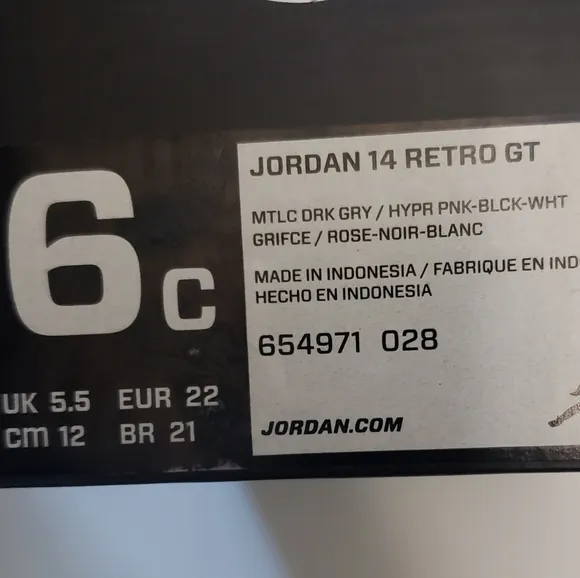 Jordan 14 Retro Kids Sneaker Shoes