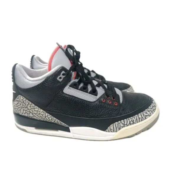 Jordan 3 Retro Black Cement Shoes Men's Size 14 Sneakers- 854262-001