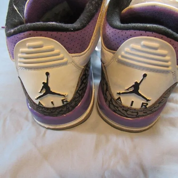 Jordan 3 Retro Dark Iris (GS) Boys Sneakers / Shoes Sz 6.5Y
