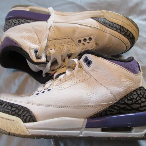 Jordan 3 Retro Dark Iris (GS) Boys Sneakers / Shoes Sz 6.5Y
