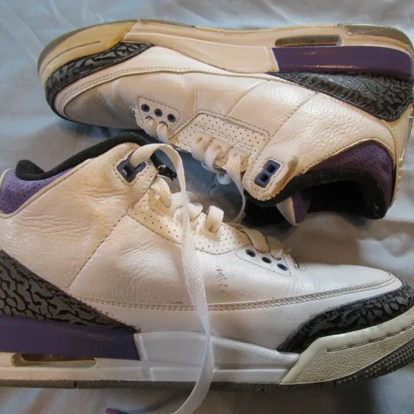 Jordan 3 Retro Dark Iris (GS) Boys Sneakers / Shoes Sz 6.5Y