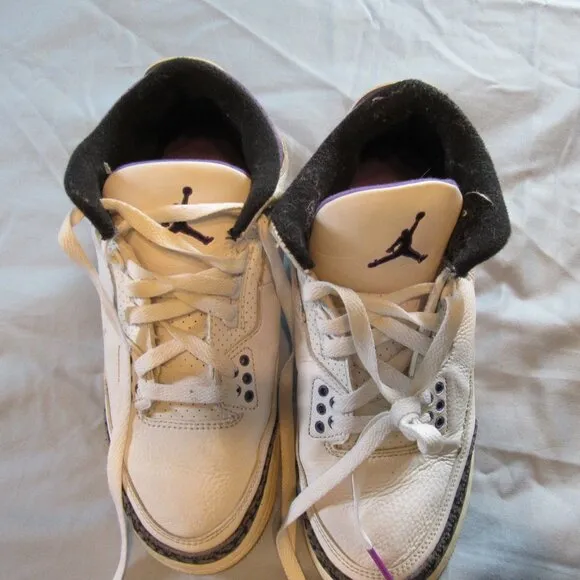Jordan 3 Retro Dark Iris (GS) Boys Sneakers / Shoes Sz 6.5Y