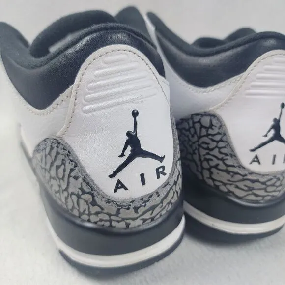 Jordan 3 Retro Infrared 23 Shoes Youth Size 7Y White Mid Sneakers 398614-123