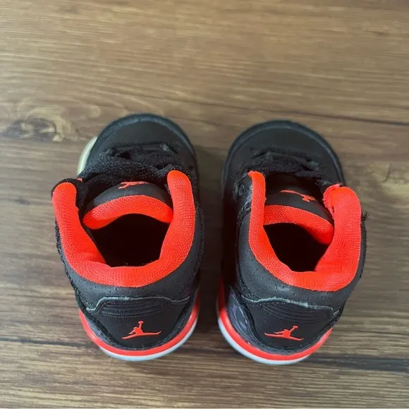 Jordan 3 Retro TD ‘Crimson’ Leather Sneakers Shoes Size 2C