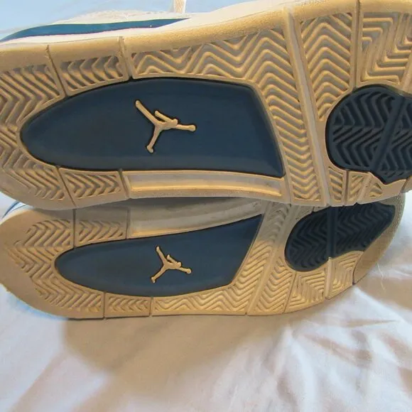 Jordan 4 Retro Military Blue Sneakers / Shoes (PS) Boys Sz 1.5Y