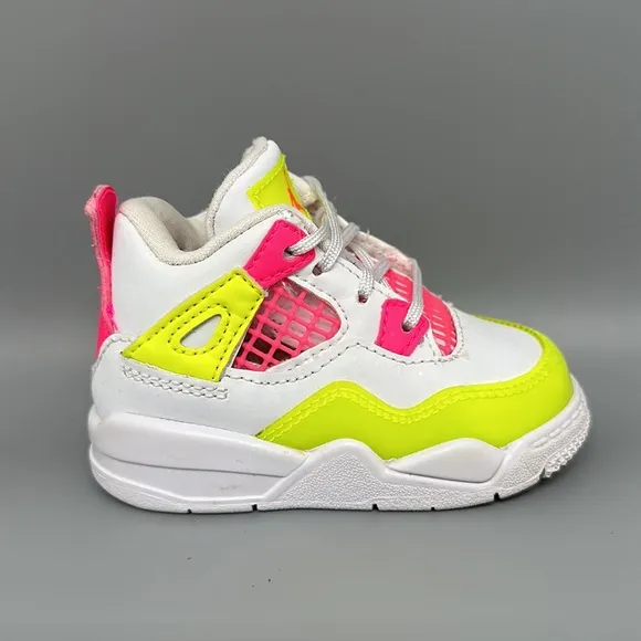 Jordan 4 Retro SE TD Lemon Venom Toddler Shoes Sz 4C