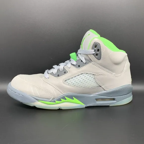 Jordan 5 Retro Green Bean Basketball Shoes DQ3734-003 Youth Sz 6 Women’s Sz 7.5
