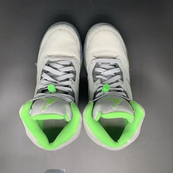 Jordan 5 Retro Green Bean Basketball Shoes DQ3734-003 Youth Sz 6 Women’s Sz 7.5