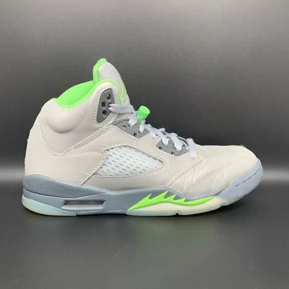 Jordan 5 Retro Green Bean Basketball Shoes DQ3734-003 Youth Sz 6 Women’s Sz 7.5