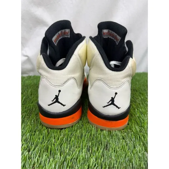Jordan 5 Size 12 Shattered Backboard Orange black Lifestyle Basketball Shoes