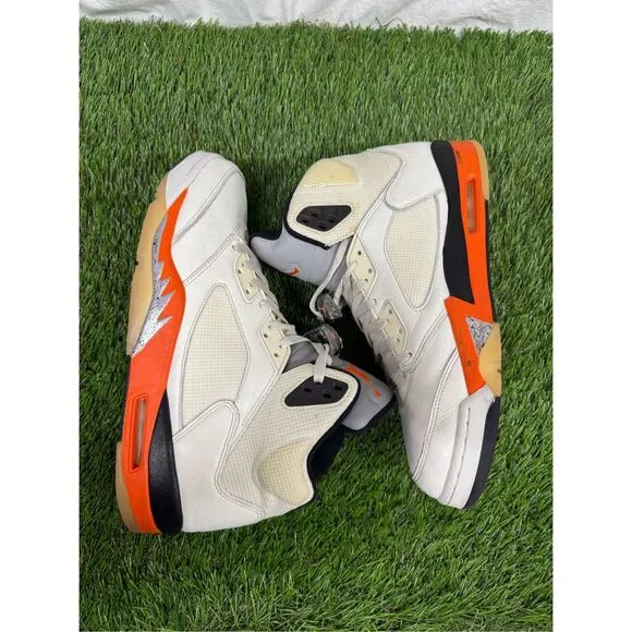 Jordan 5 Size 12 Shattered Backboard Orange black Lifestyle Basketball Shoes