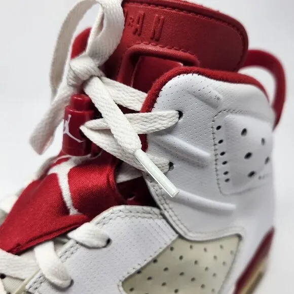 Jordan 6 Retro Alternate Hare 2017 Size 11.5 White‎ Red Grey Nike Air Shoes