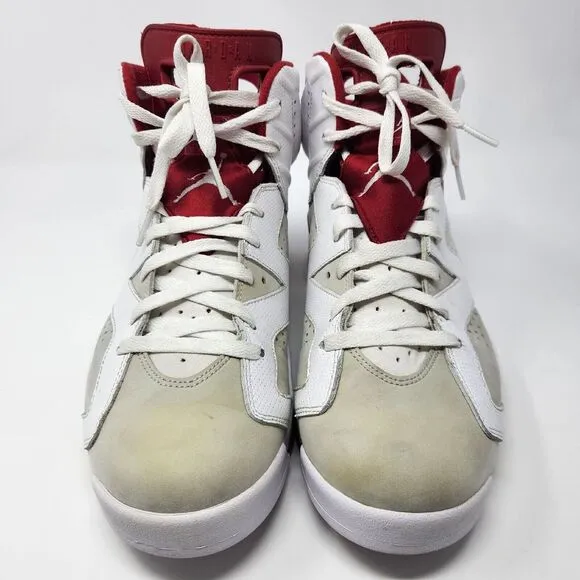 Jordan 6 Retro Alternate Hare 2017 Size 11.5 White‎ Red Grey Nike Air Shoes