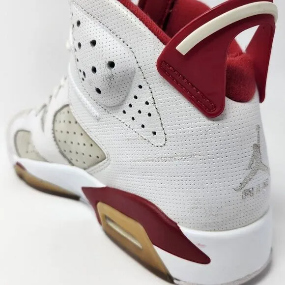 Jordan 6 Retro Alternate Hare 2017 Size 11.5 White‎ Red Grey Nike Air Shoes