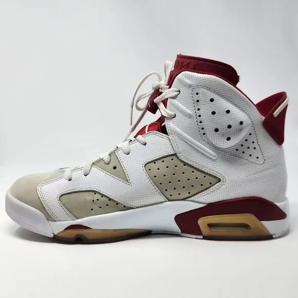 Jordan 6 Retro Alternate Hare 2017 Size 11.5 White‎ Red Grey Nike Air Shoes