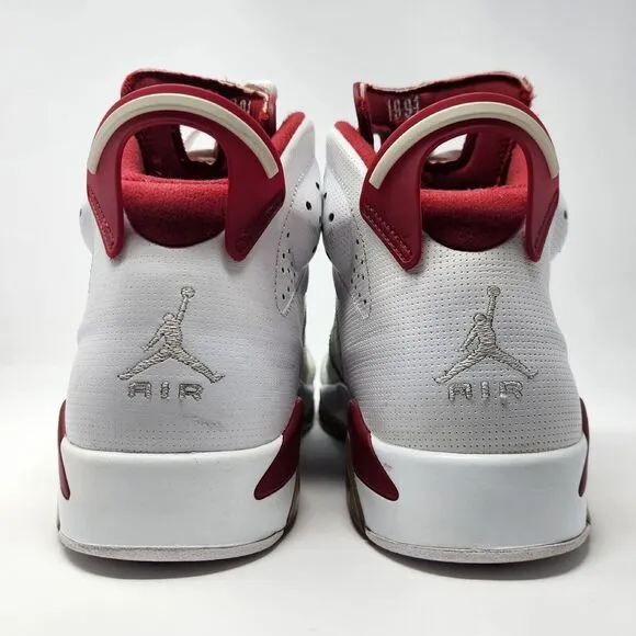 Jordan 6 Retro Alternate Hare 2017 Size 11.5 White‎ Red Grey Nike Air Shoes