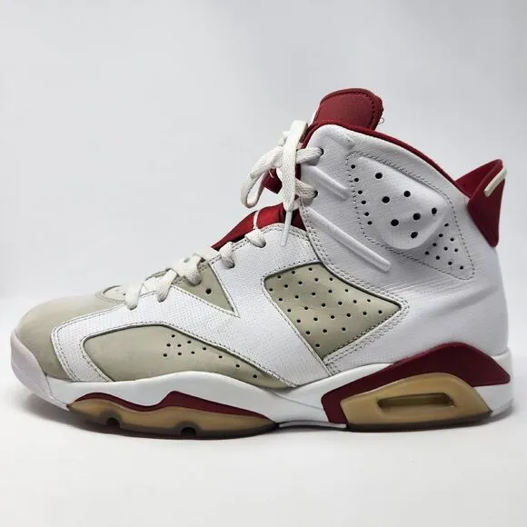 Jordan 6 Retro Alternate Hare 2017 Size 11.5 White‎ Red Grey Nike Air Shoes