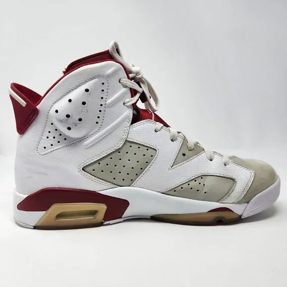 Jordan 6 Retro Alternate Hare 2017 Size 11.5 White‎ Red Grey Nike Air Shoes