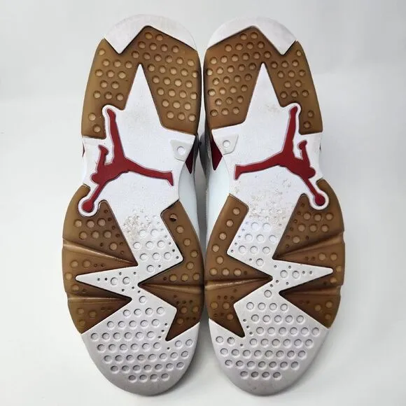 Jordan 6 Retro Alternate Hare 2017 Size 11.5 White‎ Red Grey Nike Air Shoes