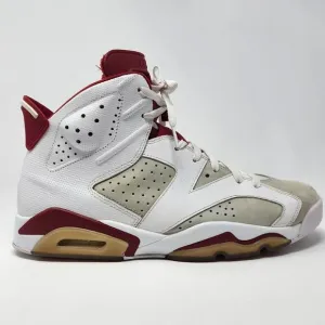 Jordan 6 Retro Alternate Hare 2017 Size 11.5 White‎ Red Grey Nike Air Shoes