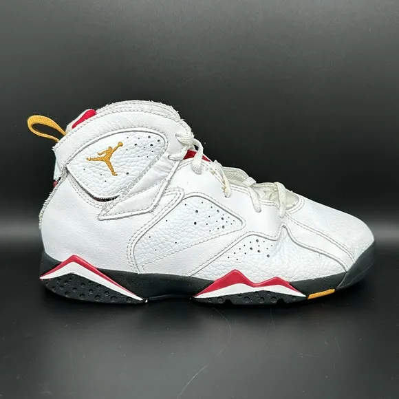 Jordan 7 Retro Cardinal Basketball Shoes Boys Youth Sz 3