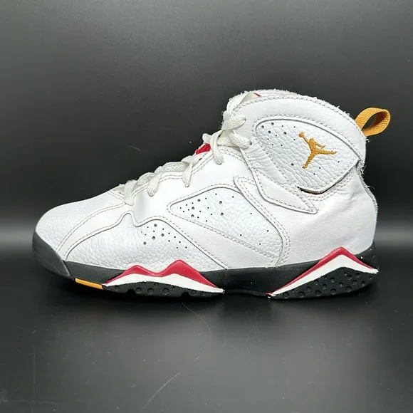 Jordan 7 Retro Cardinal Basketball Shoes Boys Youth Sz 3