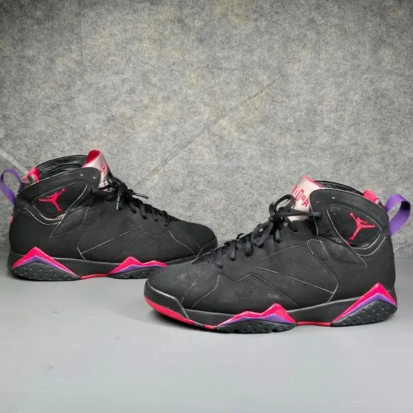 Jordan 7 Retro Raptor 2012‎ Men's 12.5 Basketball Shoes Black 304775-018