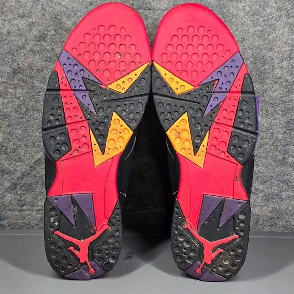 Jordan 7 Retro Raptor 2012‎ Men's 12.5 Basketball Shoes Black 304775-018