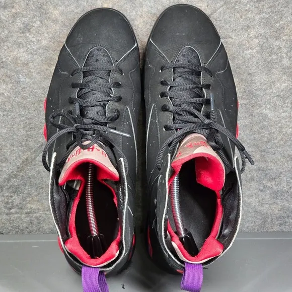 Jordan 7 Retro Raptor 2012‎ Men's 12.5 Basketball Shoes Black 304775-018