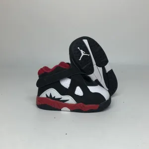 Jordan 8 Retro (TD) Black/White/Red DO8732-601 NWOB