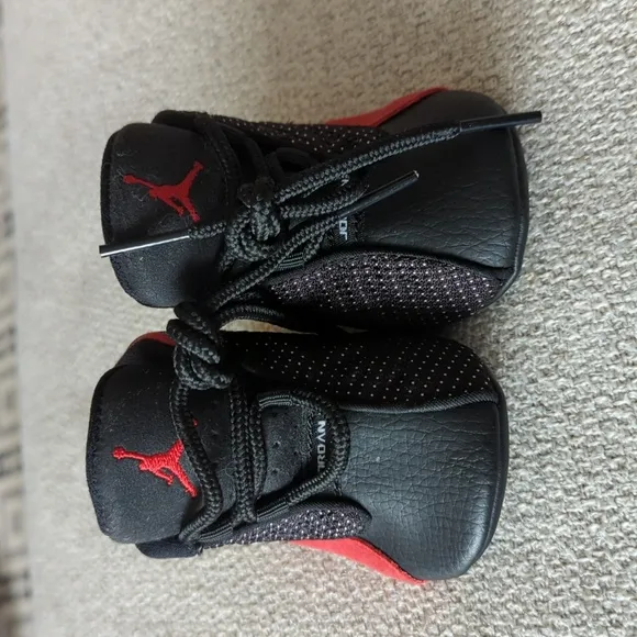 Jordan Baby Walker Shoes - Black and Red