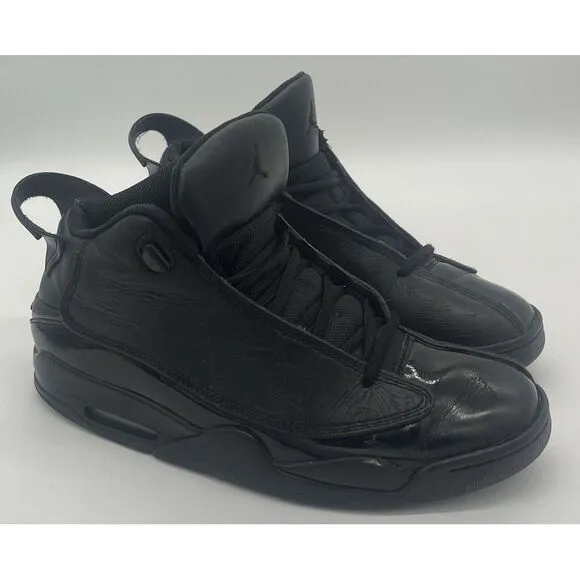 Jordan Dub Zero Triple Black Men's Shoes Size 8.5, Retro Basketball Sneakers, Ni