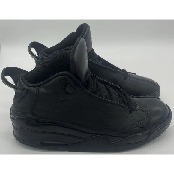 Jordan Dub Zero Triple Black Men's Shoes Size 8.5, Retro Basketball Sneakers, Ni