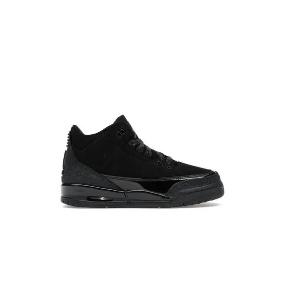 Jordan Grade School Air Jordan 3 Retro Black Cat Shoes (2025) Size 6Y