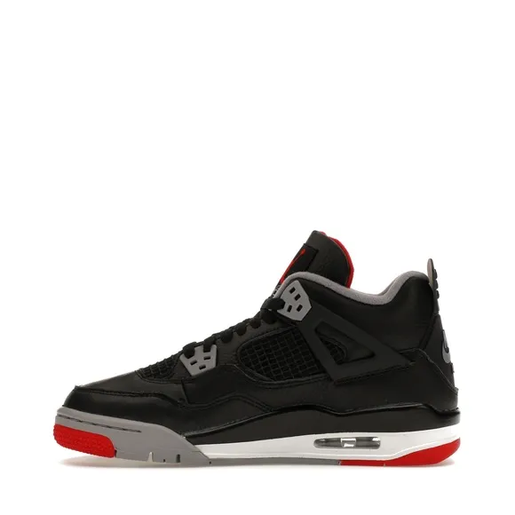 Jordan Grade School Air Jordan 4 Retro Bred Reimagined Shoes Black Size 5.5Y