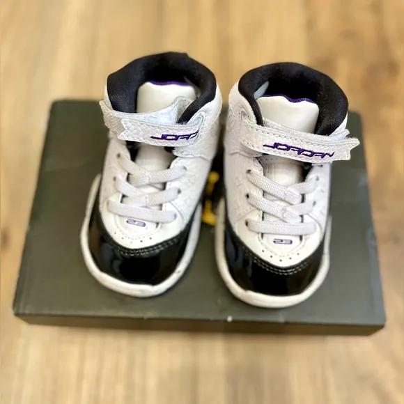 Jordan Kids B'Loyal (TD) (Infant/Toddler), CK1427 115 Size 4C WHT/Purple/BLK