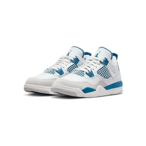 Jordan Toddlers Air Jordan 4 Retro Shoes Military Blue Size 9C Size 7